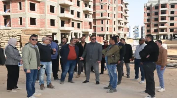 جولة تفقدية.. رئيس جهاز العاشر يتابع نسب إنجاز وحدات سكن لكل المصريين